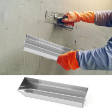 Stainless Steel Mud Pans Rustproof Drywall Wear Resistant Sheared 16 inch argon arc we