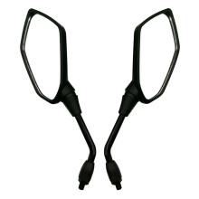 Rearview Glass Bikes Handlebar Mount Wide Angle Rear View Glass Black 10mm orthodontic