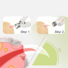 2-in-1 Dog Nail Grinder & Dog Nail Clippers Trimmers for Large Medium Small Dogs Cats Pets Claw Trimmer with LED White