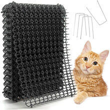 Scat Mat för Katter 16 X 13 Tum, Grävavskräckande för Hund, 8-Pack Kattskydd för Inomhus/Utomhus, Husdjurs Träningsmatta