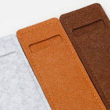 Felt Single Pencil for Case School Pen Storage Bag Cover Protective Sleeve for C Brown