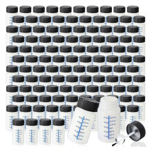 30 Botellas de Pintura de Retoque con Brocha y Tapa, Botella de Retoque Vacía con Bolas de Mezcla, Capacidad de 2 Oz