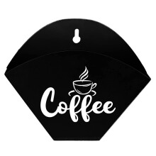 Support de Filtre à Café en Cône Conteneur de Stockage de Filtre de Ferme Support Mural Vintage Accessoires de Bar à Café