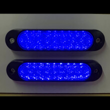 27 LEDs Trailer Side Marker Turn Signal Brake Light Truck Taillights Strobe Lamp Yellow