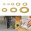 M2M2.5M3M4M5M6M8M10 Solid Brass Copper Flat Washer Plain Brass Gaskets 2