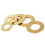 M2M2.5M3M4M5M6M8M10 Solid Brass Copper Flat Washer Plain Brass Gaskets 4