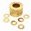 M2M2.5M3M4M5M6M8M10 Solid Brass Copper Flat Washer Plain Brass Gaskets 6