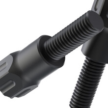 Handlebar Fork Stem Riser 8mm Screws for Motorcycle Bicycle Height Burning blue M8 to 6