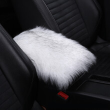 Fur Plush Center Console Cover Furry Warm Fluffy Wool Truck Furry Armrest Cover CF