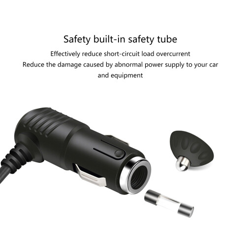 120W Lighter Power Plug Splitter USB Charging Extension Cord Y