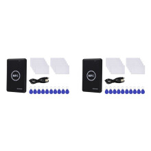 2X RFID Lesegerät Schreiber Duplikator, NFC Lesegerät, Karten Programmer, Access Karten Decoder, Beschreibbare T5577 UID Fobs Karten