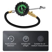 Digital Tire Pressure Gauge 1/4'' Adapters 230PSI Backlit Tire Pressure Checker