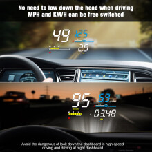 Professional Car Speedometer Tachometer Head Up Display Windshield Projector