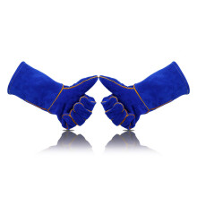 Extreme Heat Fire Resistant Gloves Leather with Stitching Mitts for Fireplace