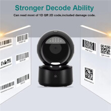 3X NETUM A5 Desktop 2D QR Barcode Scanner, Hands Free Omnidirectional USB Barcode Reader 1D QR Screen