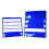Desktop Pocket Chart for Sentence Strips, Foldable Pocket Chart Tent Blank Cards Blue S 1