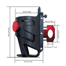 Upgraded Drink Holder Easy to Use Cup Holder Beverage Stand Rack for Long Trip Gold