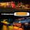 12V / 24V LED Side Marker Lights Car External Lights Warning Tail Light Yellow Always on 8