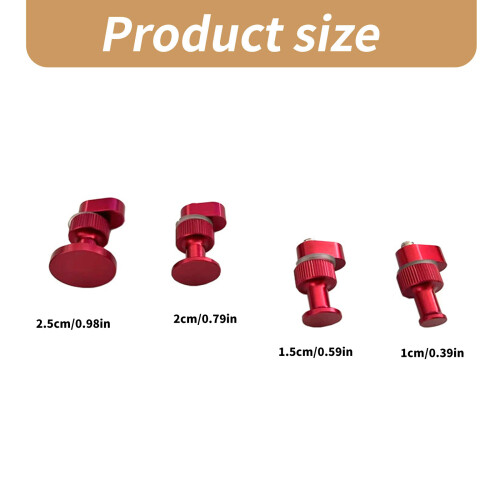 Car Aluminum Dent Repair Puller Head Adapter Pulling Tabs Glues Tabs Dent Removal 2