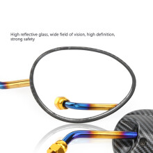 1 Pair Rear View Glass Universial Motorbike Side Glass Multi Angle positive negative 8mm