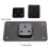 Motorbike Replacement 3 Hole Laydown License Plate Mounting Bracket Kit Silver 2