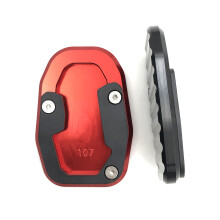 Motorcycle Accessories Kickstand Extension Plate Enlarge Pad for DESERT X 2022+ Red