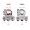 2Pcs Commonly Used Car Battery Terminals Quick Release Battery Terminals Clamps 2
