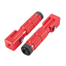 Aluminum Foot Peg M10 Motorcycle 90 Fixed Folding- Front Rear Footrest Pedal Gold
