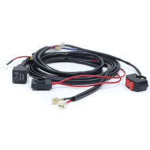 12V/24V Motorcycle LED Fog Light Wiring Harness Lamp Headlamp Refitting Harness 12V
