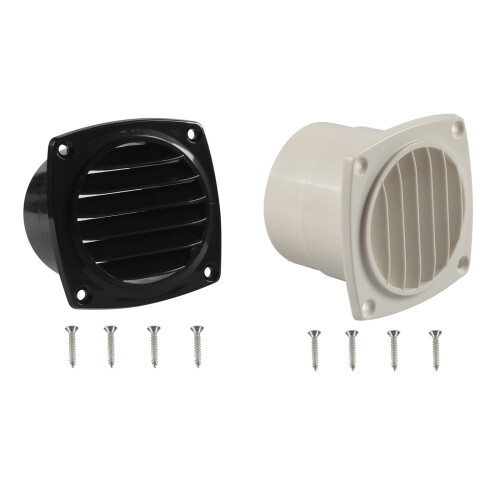 Marine Ducting Ventilation Air Vent Boat Vent with Mounting Screw Replacement White 1