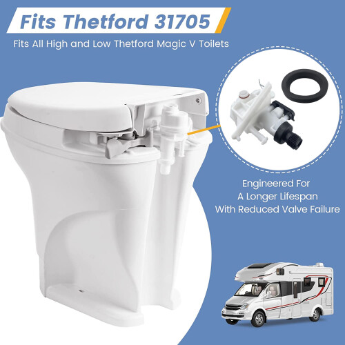 Leak-Resistant RVs Toilet Water Valves Module Assembly for  MagicV 2