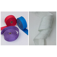 Fiberglass 5M Exhaust Heat Wrap Roll for Motorcycle Heat Shields Tape Heat Wrap Black 50mm