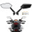 1Pair Rearview Side Mirrors Scooter Angle Adjustable Rotating Mirrors with Bolt 1