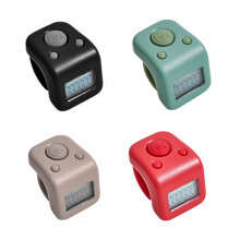 Mini Finger Counter LCD Electric Digital Display Tally Counter Stitches Marker Red