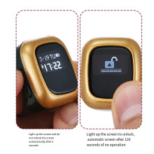 Portable 18mm Digital Display Counter with OLED Screen & Vibration Alert Gift Claret