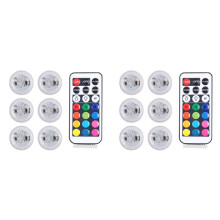 2X RGB-Nachtlicht mit Kabelloser Fernbedienung, LED-Fernbedienung, Wasserdichtes Licht, 3D-Druckermodell, Standardkomponenten