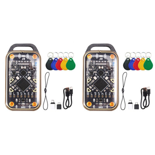 2X Chameleon Ultra  Card Emulator RFID  Chip Reader+5XUID Keychain 125K 13.56M Card Decode NFC Duplicator