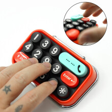 Car Dashboard Temporary Phone Number Parking Plate Keyboard Parking Card Red