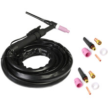 Wp17 150A TIG Torche 1M ComplèTe Flexible Refroidissement de L'Air de TêTe W Consommable