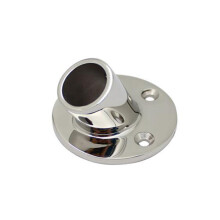 Marine 316 Stainless Tube Base Hand Rail Railing Pipe Fitting Rowing Boats Yacht 22mm