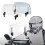 Adjustable Deflector Motorcycle Modified Windscreen Extension Arms Clear/Blue Clear 6