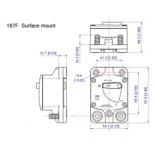 Manual Resettable Circuit Breaker 5/16 Heavy Duty Circuit Breaker Simple Operate 250A