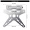 general License Plate Stand Adjustable Brackets for Motorcycle Electric Bikes Black 5