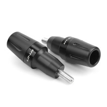 2 Pack MT07 Crash Protectors Frame Sliders Easy Installs for MT07 2014-2023 FZ07 Black