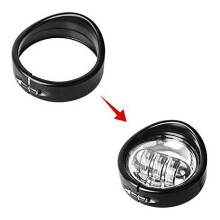 Motorcycle Visor Bezel Headlight Trim Rings LED Headlamp Cover Silver 4.5 inches 1 pair
