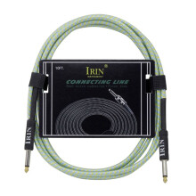 IRIN Gitaarkabel Snaarinstrument Accessoires Ruisvrije Audiokabel Ruisonderdrukkingskabel (10M) Groen & Wit