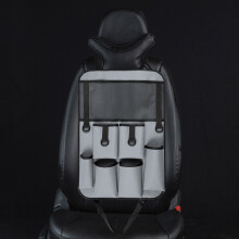 Car Seat Storage Bag with Hanging Design Organize Your Backseat Effortlessly Gray