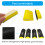 16Pcs Hand Sanding Block Hook and Looping Foam Interchangeable Assorted Pad Grinding 5