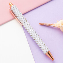 Beads Retractable Ballpoint Pen Refillable Write Smoohtly Business Gift Pen Green