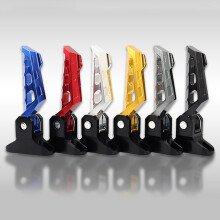 Easy to Carry Folding Foot Pedals Stylish Foot Pegs Aluminum Pedals for   Black